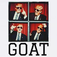 The Greatest President Photobooth Cool Donald Trump Goat Cooling Performance Crew T-Shirt