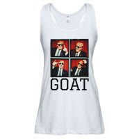 The Greatest President Photobooth Cool Donald Trump Goat Ladies Essential Flowy Tank