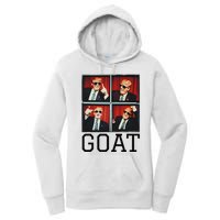 The Greatest President Photobooth Cool Donald Trump Goat Women's Pullover Hoodie