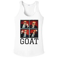 The Greatest President Photobooth Cool Donald Trump Goat Ladies PosiCharge Competitor Racerback Tank