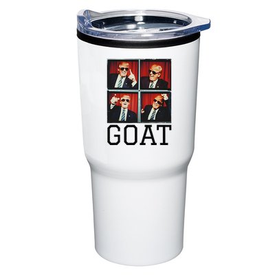 The Greatest President Photobooth Cool Donald Trump Goat Tumbler