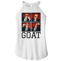 The Greatest President Photobooth Cool Donald Trump Goat Women's Perfect Tri Rocker Tank