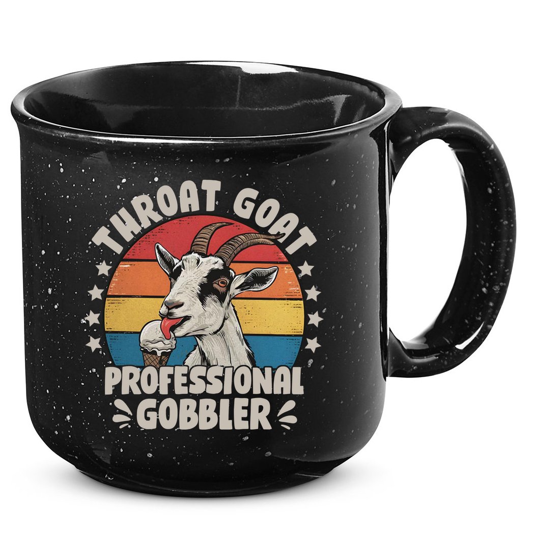 Throat Goat Professional Gobbler Funny 15oz Campfire Ceramic Mug