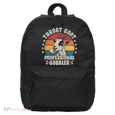 Throat Goat Professional Gobbler Funny 16 in Basic Backpack