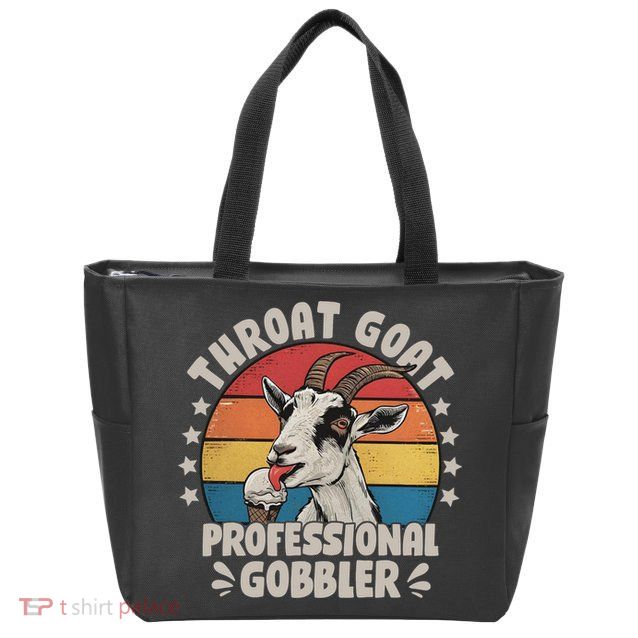 Throat Goat Professional Gobbler Funny Zip Tote Bag
