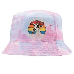 Throat Goat Professional Gobbler Funny Tie-Dyed Bucket Hat