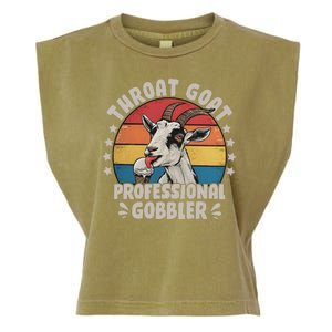 Throat Goat Professional Gobbler Funny Garment-Dyed Women's Muscle Tee