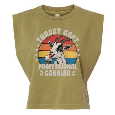 Throat Goat Professional Gobbler Funny Garment-Dyed Women's Muscle Tee