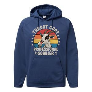 Throat Goat Professional Gobbler Funny Performance Fleece Hoodie