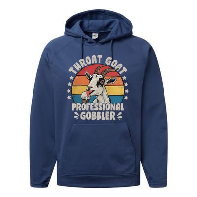 Throat Goat Professional Gobbler Funny Performance Fleece Hoodie