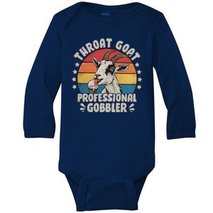 Throat Goat Professional Gobbler Funny Baby Long Sleeve Bodysuit