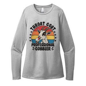 Throat Goat Professional Gobbler Funny Womens CVC Long Sleeve Shirt