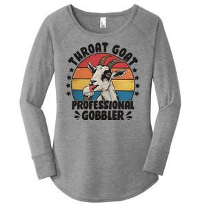 Throat Goat Professional Gobbler Funny Women's Perfect Tri Tunic Long Sleeve Shirt