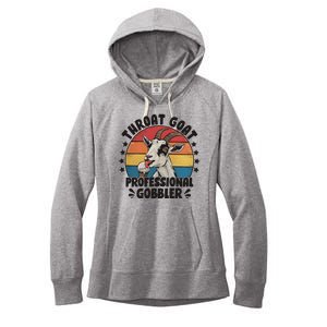 Throat Goat Professional Gobbler Funny Women's Fleece Hoodie