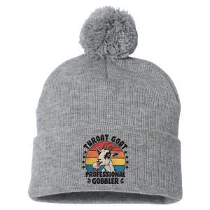 Throat Goat Professional Gobbler Funny Pom Pom 12in Knit Beanie