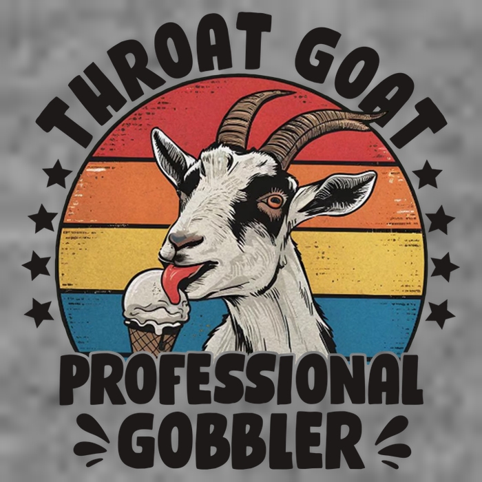 Throat Goat Professional Gobbler Funny Women's Crop Top Tee
