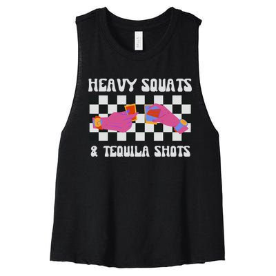 Tequila Gym Pump Cover Weight Lifting Women's Racerback Cropped Tank