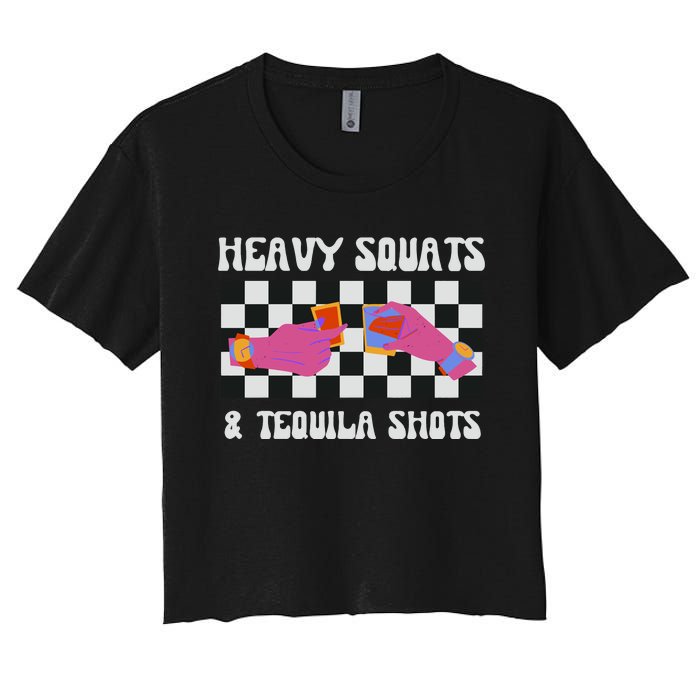 Tequila Gym Pump Cover Weight Lifting Women's Crop Top Tee