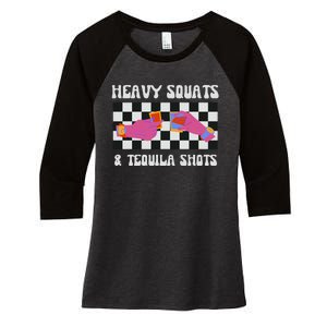 Tequila Gym Pump Cover Weight Lifting Women's Tri-Blend 3/4-Sleeve Raglan Shirt