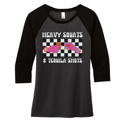 Tequila Gym Pump Cover Weight Lifting Women's Tri-Blend 3/4-Sleeve Raglan Shirt