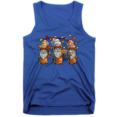 Thanksgiving Gnome  Pumpkin Pie Turkey Fall Tank Top