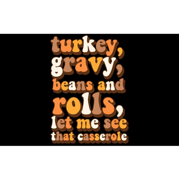 Turkey Gravy Potatoes Rolls Casserole Family Thanksgiving Matching Outfits Bumper Sticker