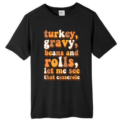 Turkey Gravy Potatoes Rolls Casserole Family Thanksgiving Matching Outfits Tall Fusion ChromaSoft Performance T-Shirt