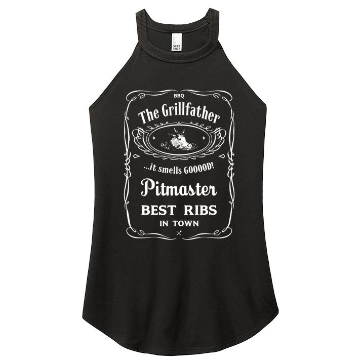 The Grillfather Pitmaster Gift Women's Perfect Tri Rocker Tank