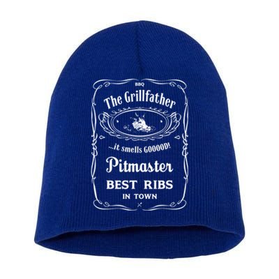 The Grillfather Pitmaster Gift Short Acrylic Beanie