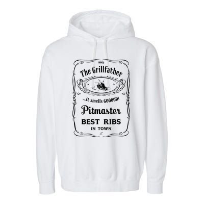 The Grillfather Pitmaster Gift Garment-Dyed Fleece Hoodie