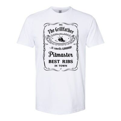 The Grillfather Pitmaster Gift Softstyle CVC T-Shirt