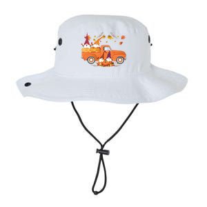 Truck Gnomes Pumpkin Truck Fall Leaf Thanksgiving Halloween Great Gift Legacy Cool Fit Booney Bucket Hat