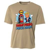 Trump Gas Prices Drop Fuel Savings President Trump Economy Cooling Performance Crew T-Shirt