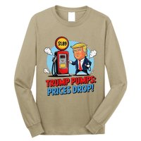 Trump Gas Prices Drop Fuel Savings President Trump Economy Long Sleeve Shirt