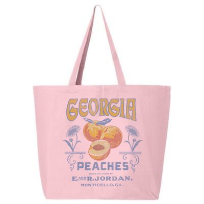 Trendy Georgia Peaches Vintage Poster 25L Jumbo Tote