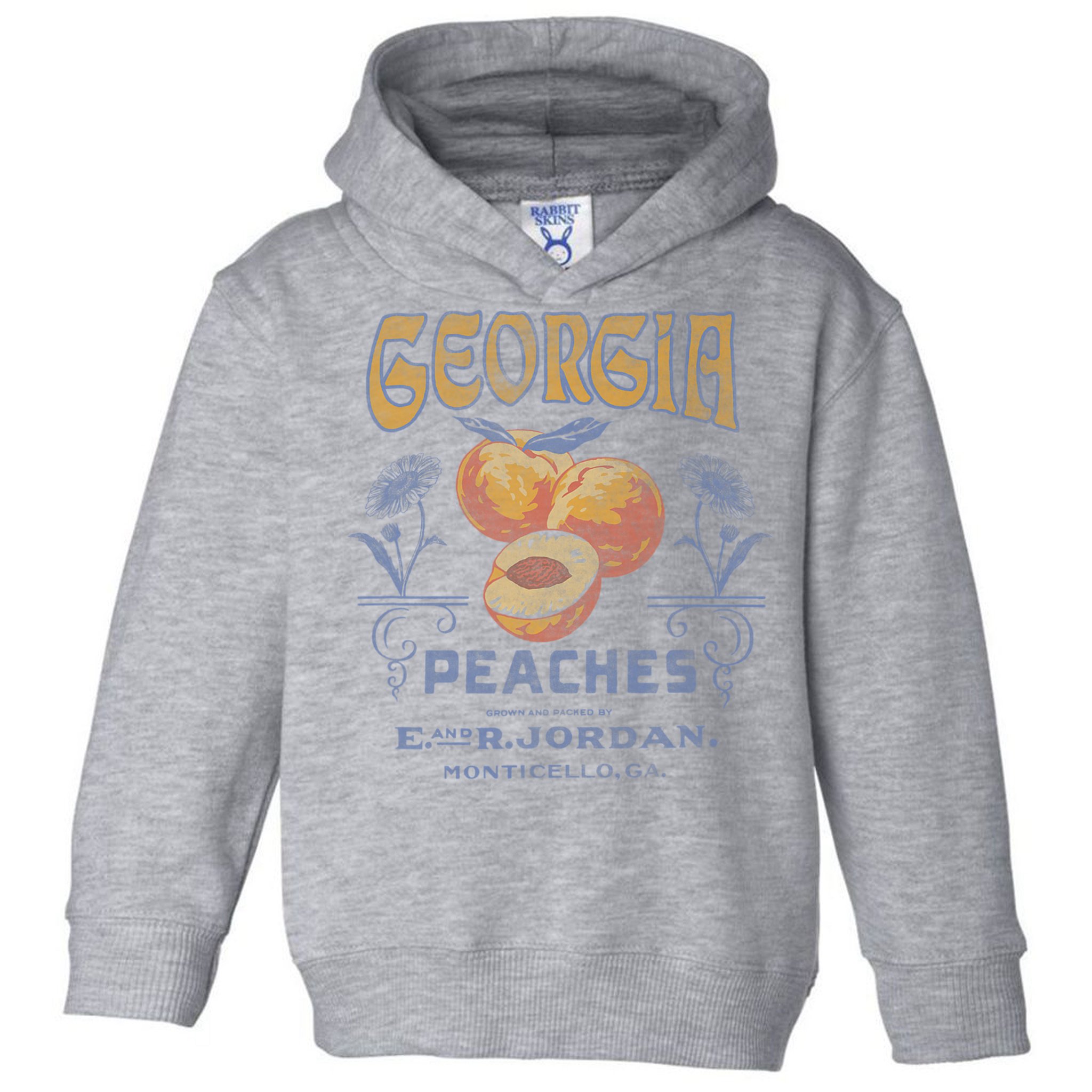 Trendy Georgia Peaches Vintage Poster Toddler Hoodie
