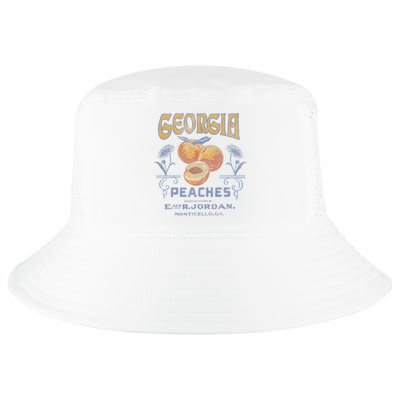 Trendy Georgia Peaches Vintage Poster Cool Comfort Performance Bucket Hat