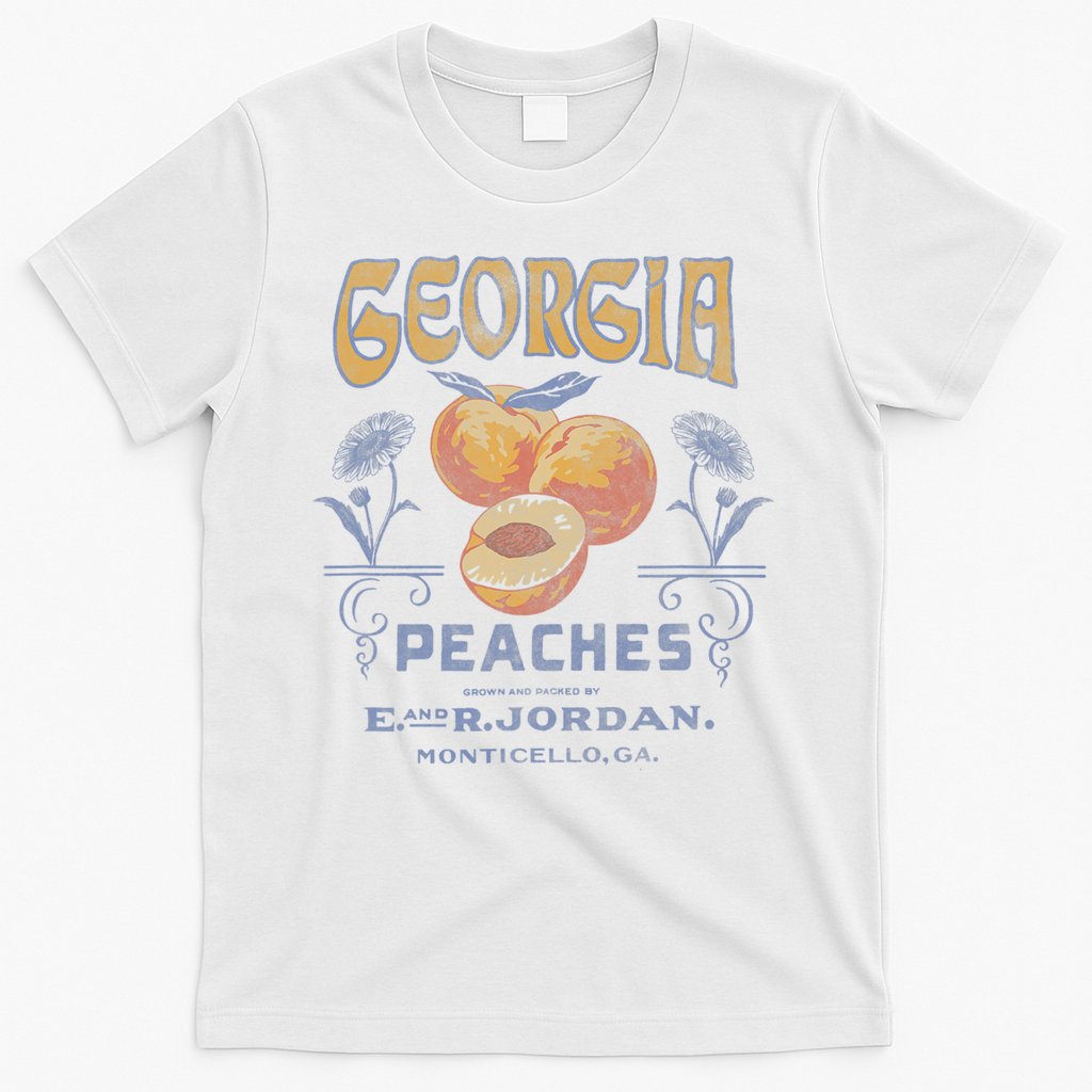 Trendy Georgia Peaches Vintage Poster T-Shirt