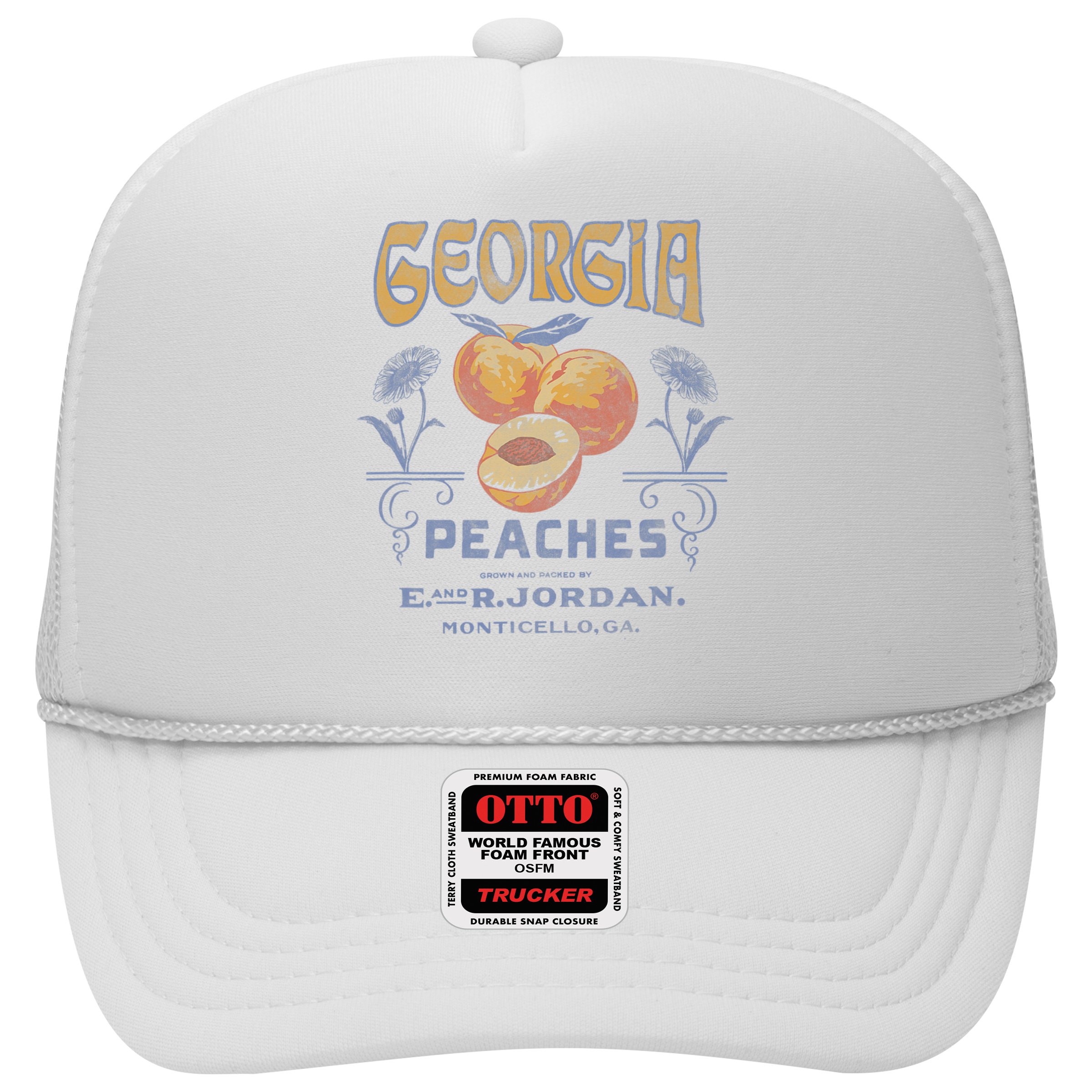 Trendy Georgia Peaches Vintage Poster Hat