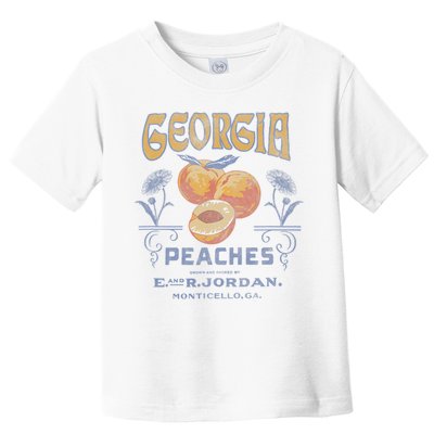 Trendy Georgia Peaches Vintage Poster Toddler T-Shirt