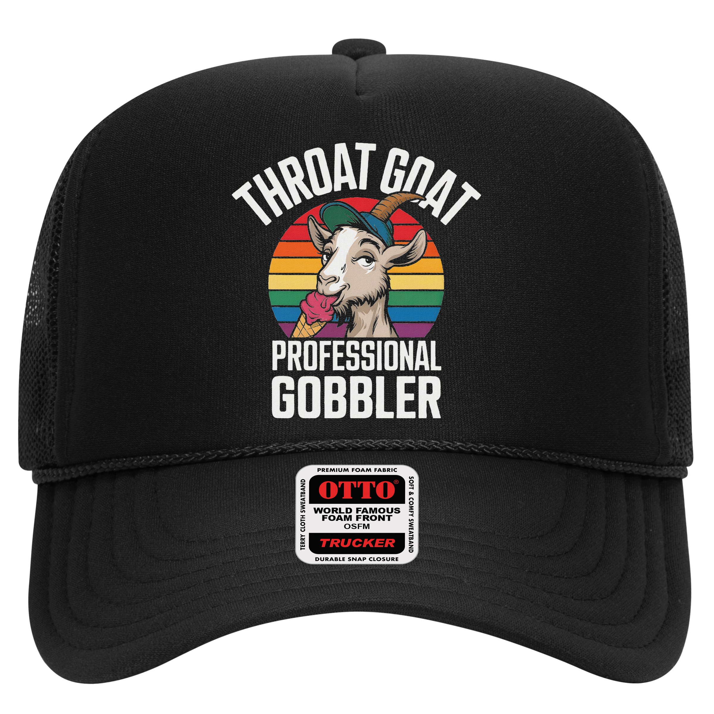 Throat Goat Professional Gobbler Funny Retro Gag Adult Humor Hat