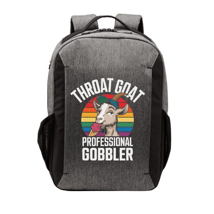 Throat Goat Professional Gobbler Funny Retro Gag Adult Humor Vector Backpack