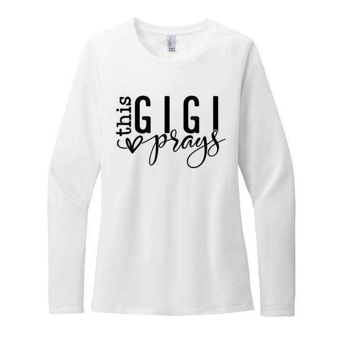 This Gigi Prays Blessed Gigi Womens CVC Long Sleeve Shirt