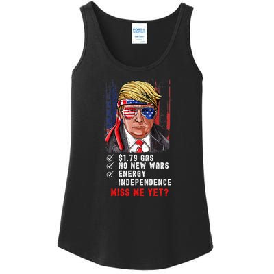 Trump Gas Prices Miss Me Yet Ladies Essential Tank