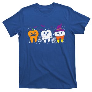 Teeth Ghost Pumpkin Candy Corn Cute Dental Halloween Dentist Great Gift T-Shirt