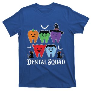 Teeth Ghost Pumpkin Dental Squad Dentist Halloween Cool Gift T-Shirt