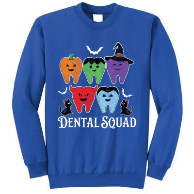 Teeth Ghost Pumpkin Dental Squad Dentist Halloween Cool Gift Tall Sweatshirt