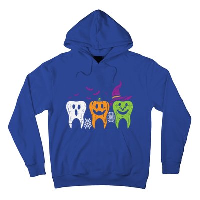 Teeth Ghost Pumpkin Witch Cute Dental Halloween Dentist Gift Hoodie