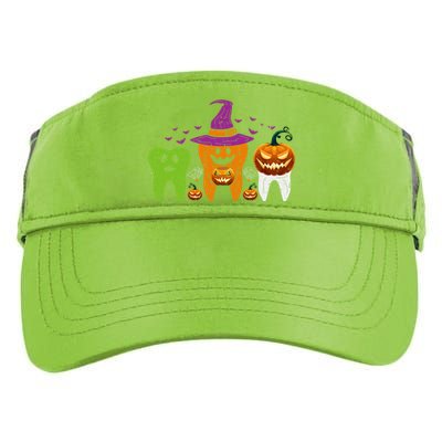 Teeth Ghost Pumpkin Witch Cute Dental Halloween Cool Gift Adult Drive Performance Visor