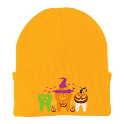 Teeth Ghost Pumpkin Witch Cute Dental Halloween Cool Gift Knit Cap Winter Beanie